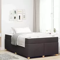 Lova Lovos rėmas su čiužiniu Tamsiai rudas 120 x 200 cm audinys