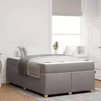 Lova Lovos rėmas su čiužiniu Taupe 120 x 200 cm audinys