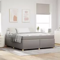 Lova Lovos rėmas su čiužiniu Taupe 180 x 200 cm audinys