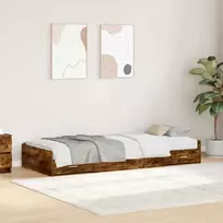 Lova Lovos rėmas Senovinis medis 75 x 190 cm Apdirbta mediena