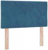 LED Čiužinio Lova Tamsiai mėlyna 80 x 200 cm Aksomas