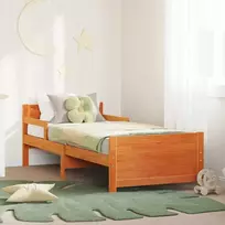 Lova Lovos rėmas Vaško ruda 80 x 200 cm Apdirbta mediena