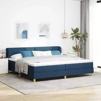 Kiemas lova su galvūgalio Mėlyna 200 x 200 cm audinys