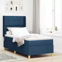 Kiemas lova su LED juostelėmis Mėlyna 100 x 200 cm audinys