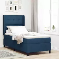 LED Čiužinio Lova su čiužiniu Mėlyna 80 x 200 cm audinys
