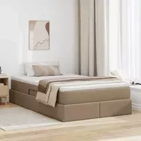 Lova su daiktų laikymo vieta ir čiužiniu Kapučino 120 x 200 cm