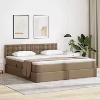 Lova su daiktų laikymo vieta ir LED Kapučino 160 x 200 cm