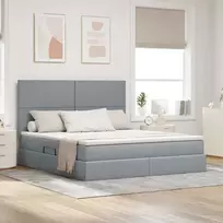 Lova su daiktų laikymo vieta ir čiužiniu 160 x 200 cm