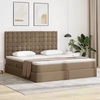 Lova su daiktų laikymo vieta ir LED Kapučino 180 x 200 cm