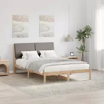 Lova Lovos rėmas Ruda ir taupe 160 x 200 cm Pušies masyvas