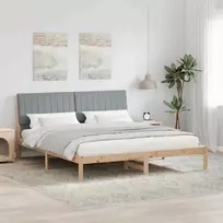 Lova Lovos rėmas Ruda 180 x 200 cm Kietos pušies mediena