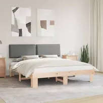 Lova Lovo rėmas su apmuštu galvūgaliu Šviesiai pilka 180 x 200 cm
