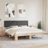 Lova Lovo rėmas su apmuštu galvūgaliu Tamsiai pilka 180 x 200 cm