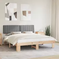 Lova Lovo rėmas su apmuštu galvūgaliu Šviesiai pilka 180 x 200 cm