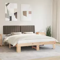 Lova Lovo rėmas su apmuštu galvūgaliu Taupe 180 x 200 cm