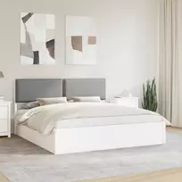 Lova Lovo rėmas su apmuštu galvūgaliu Šviesiai pilka 180 x 200 cm