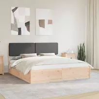 Lova Lovo rėmas su apmuštu galvūgaliu Tamsiai pilka 180 x 200 cm