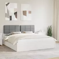 Lova Lovo rėmas su apmuštu galvūgaliu Šviesiai pilka 180 x 200 cm