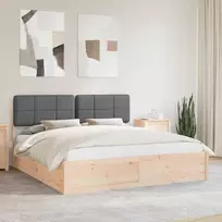 Lova Lovo rėmas su apmuštu galvūgaliu Tamsiai pilka 180 x 200 cm