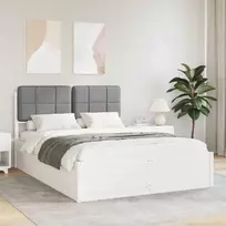 Lova Lovo rėmas su apmuštu galvūgaliu Šviesiai pilka 160 x 200 cm