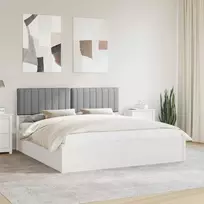 Lova Lovo rėmas su apmuštu galvūgaliu Šviesiai pilka 180 x 200 cm