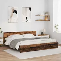 Lova Lovos rėmas Senovinis medis 180 x 200 cm Apdirbta mediena