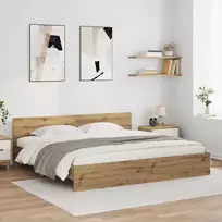Lova Lovos rėmas Amatininkų ąžuolas 180 x 200 cm Apdirbta mediena