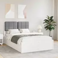 Lova Lovo rėmas su apmuštu galvūgaliu Šviesiai pilka 120 x 190 cm