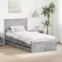 Lova Lovos rėmas Betono pilka 90 x 190 cm Inžinerinė mediena