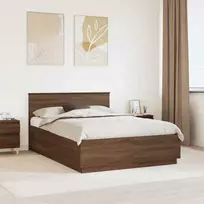 Lova Lovos rėmas Rudas ąžuolas 150 x 200 cm Apdirbta mediena