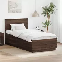 Lova Lovos rėmas Rudas ąžuolas 70 x 190 cm Apdirbta mediena