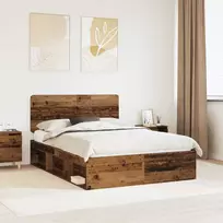 Lova Lovos rėmas Senas medis 150 x 200 cm Kietos pušies mediena