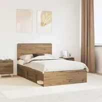 Lova Lovos rėmas Meistrų ąžuolas 120 x 200 cm Kietos pušies mediena