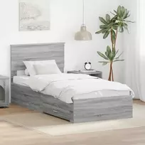 Lova Lovos rėmas su galvūgalio Pilko Sonamos ir sidabro 75 x 190 cm
