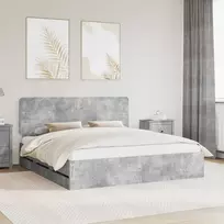 Lova Lovos rėmas Betono pilka 180 x 200 cm Inžinerinė mediena