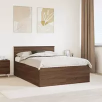 Lova Lovos rėmas Rudas ąžuolas 150 x 200 cm Apdirbta mediena