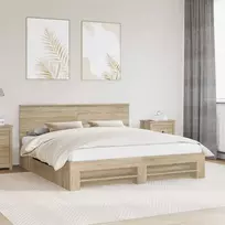 Lova Lovos rėmas Sonoma ąžuolas 180 x 200 cm Apdirbta mediena
