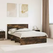Lova Lovos rėmas Rūkyta ąžuolas 150 x 200 cm Apdirbta mediena