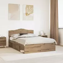 Lova Lovos rėmas Meistrų ąžuolas 140 x 190 cm Kietos pušies mediena