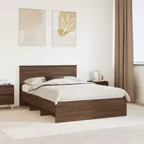 Lova Lovos rėmas Rudas ąžuolas 140 x 200 cm Apdirbta mediena