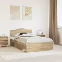 Lova Lovos rėmas Sonoma 120 x 200 cm Kietos pušies mediena