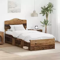 Lova Lovos rėmas Senas medis 75 x 190 cm Kietos pušies mediena