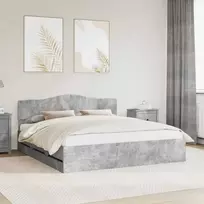 Lova Lovos rėmas Betono pilka 180 x 200 cm Inžinerinė mediena