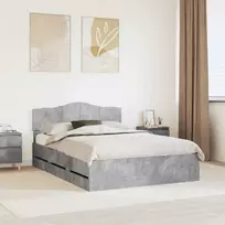 Lova Lovos rėmas Betono pilka 140 x 190 cm Inžinerinė mediena