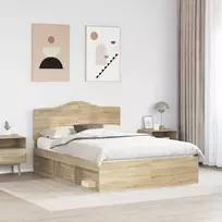 Lova Lovos rėmas Sonoma 140 x 190 cm Kietos pušies mediena
