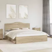 Lova Lovos rėmas Sonoma 180 x 200 cm Kietos pušies mediena
