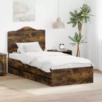 Lova Lovos rėmas Rūkytas Ąžuolas 90 x 200 cm Inžinerinė mediena