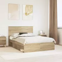 Lova Lovos rėmas Sonoma 140 x 190 cm Kietos pušies mediena