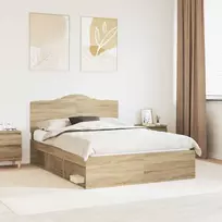 Lova Lovos rėmas Sonoma 160 x 200 cm Kietos pušies mediena