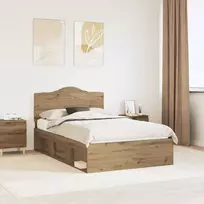 Lova Lovos rėmas Meistrų ąžuolas 120 x 200 cm Kietos pušies mediena